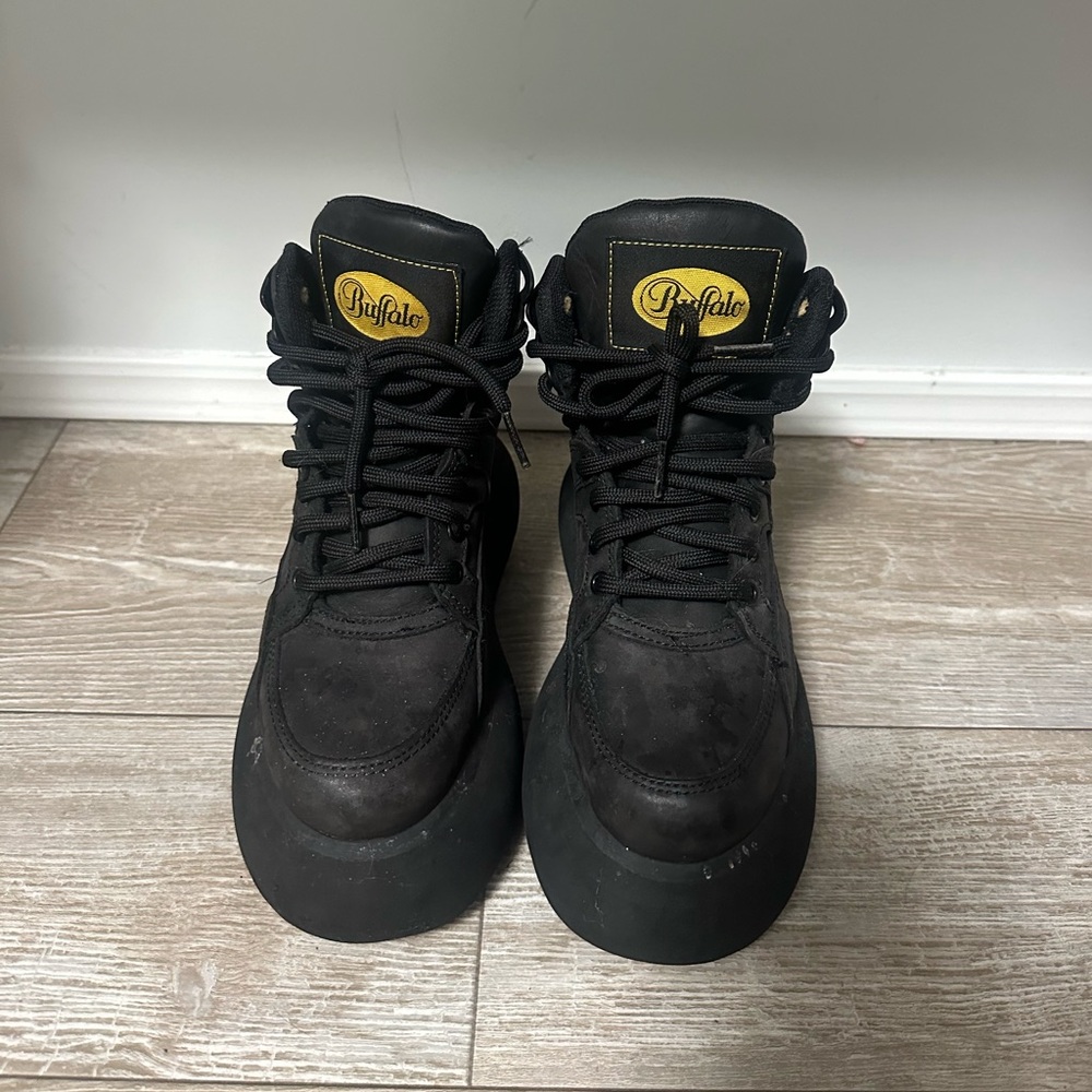 Buffalo David Bitton Black High-Top Sneakers